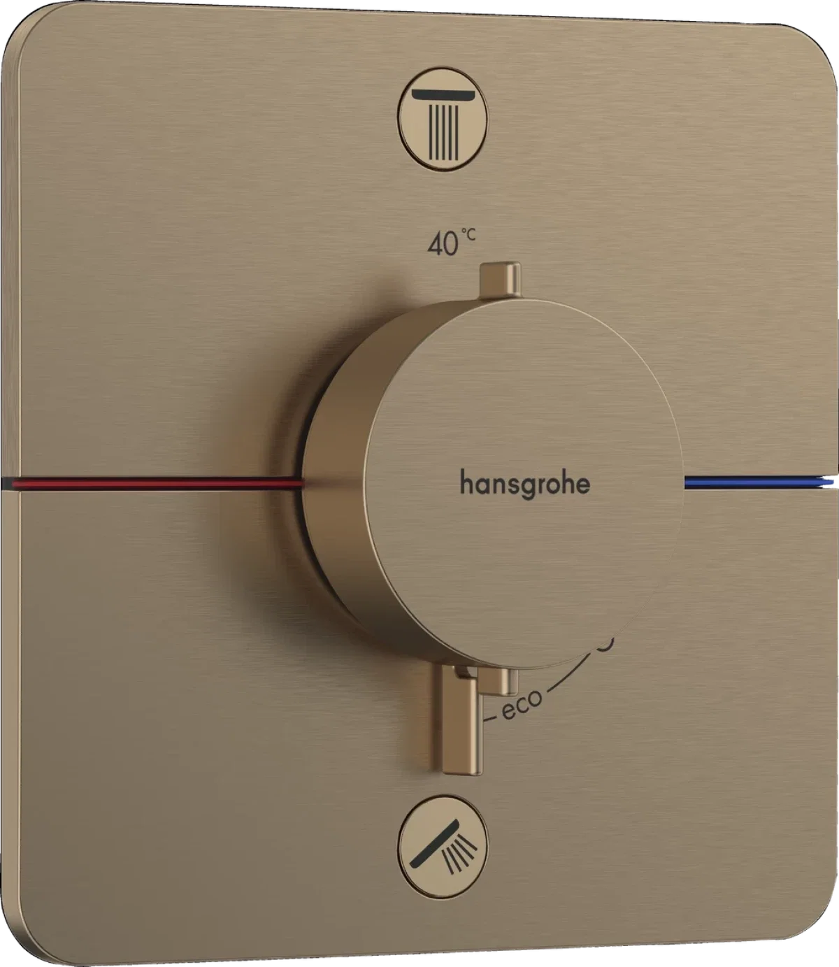 Термостат для душа, встраиваемый, бронза Hansgrohe ShowerSelect Comfort Q 15583140