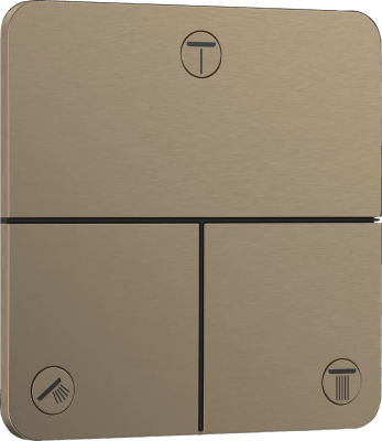 Термостат для душа, встраиваемый, бронза Hansgrohe ShowerSelect Comfort Q 15587140