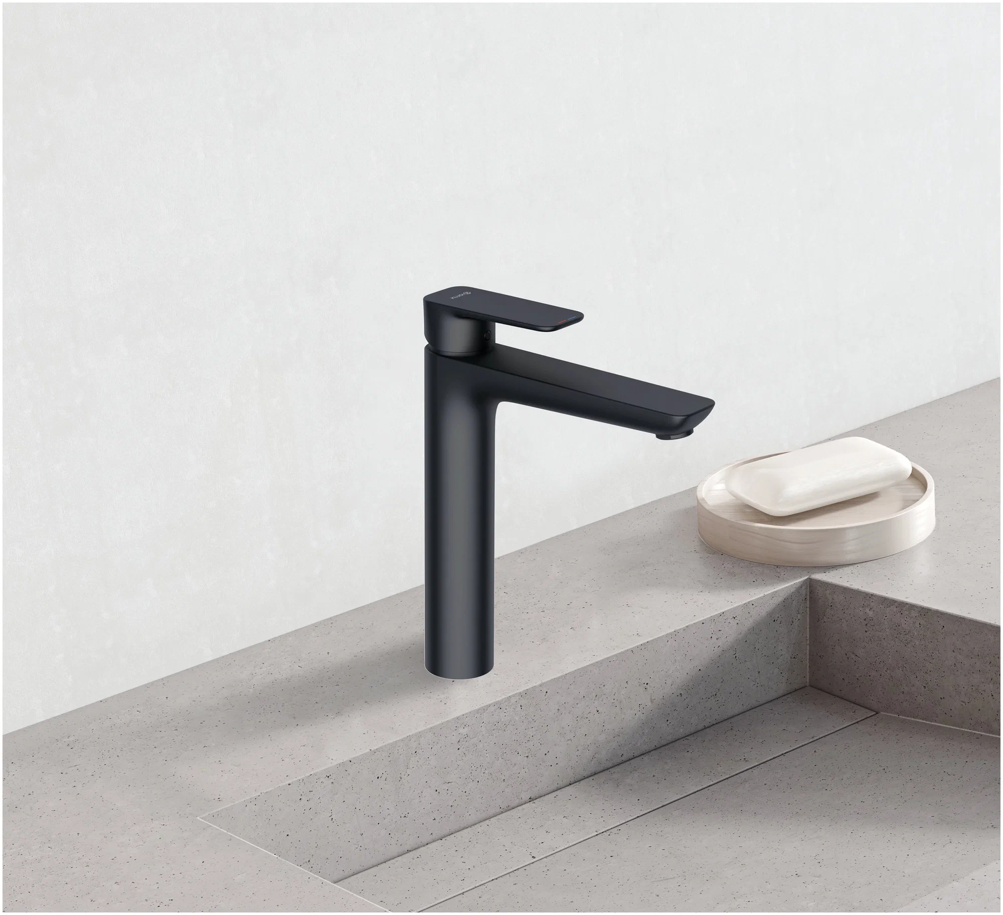 Смеситель для раковины, черный Kludi Pure&Style 402963975