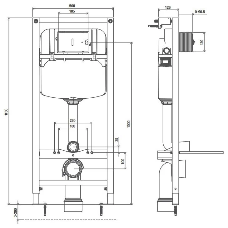 Комплект 4в1: Инсталляция, панель смыва, унитаз с крышкой-сиденьем Jacob Delafon Struktura K22091902