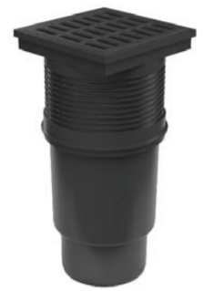 327S-P KVS110S Канализационный трап - с нижним сливом D110 сухой затвор - пластик