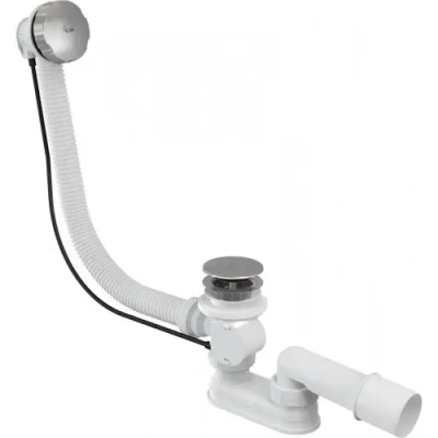 Сифон для ванны 57, хром Alcaplast A55KM