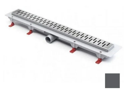 Трап линейный для пола, боковой слив, титан MCH CH750/50MN1TI