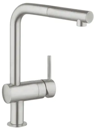 Смеситель для кухни с выдвижным изливом, суперсталь Grohe Minta 32168DC0