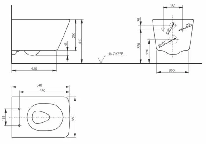 Унитаз подвесной, белый TOTO SP CW532RY