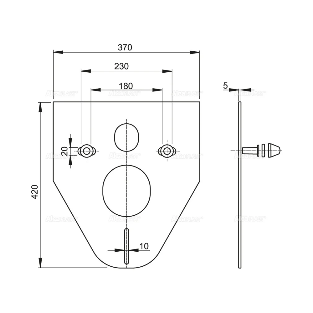 Прокладка для унитаза и биде, звукоизоляционная Alcaplast M910