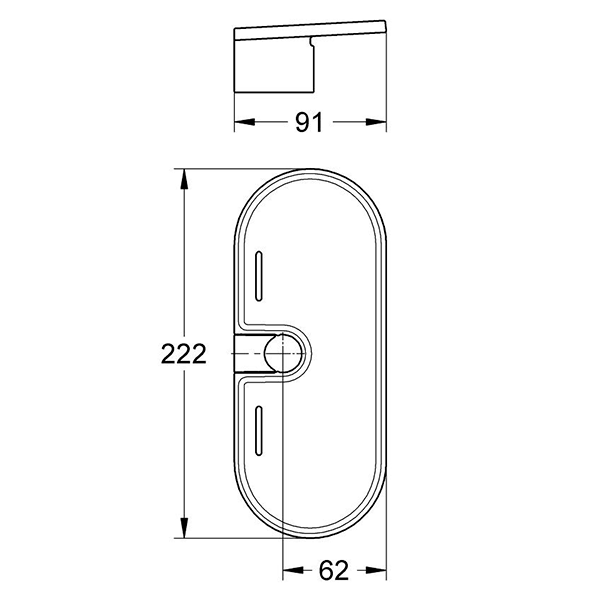 Мыльница для душевой штанги пластиковая Grohe Tempesta 27596000