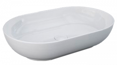 Раковина накладная 55, овальная, белая Rak Ceramics Feeling FEECT5500AWHA