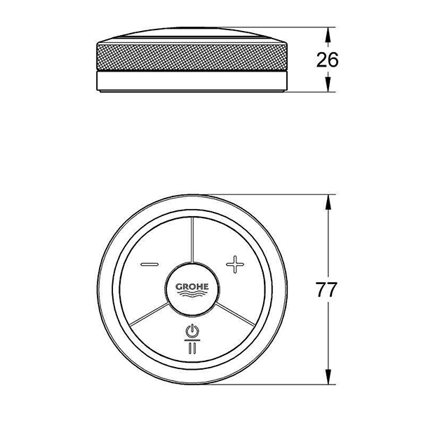 Блок дистанционного управления для электронных смесителей Grohe F-digital 36309000