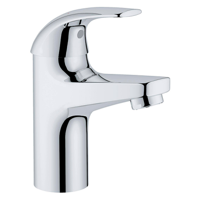 Смеситель для раковины, размер S, гладкий корпус, хром Grohe BauCurve 23165000