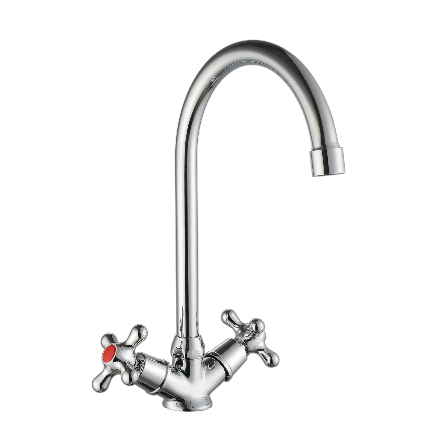 Смеситель для кухни, поворотный излив, хром VODA Ladoga LDG519