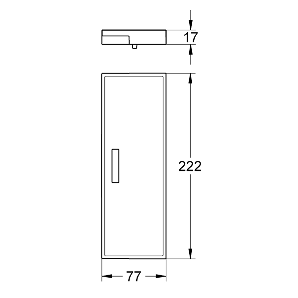 Полочка, пластик Grohe Eurocube 18541000