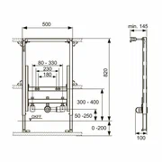 9330000 TECE Модуль для установки биде