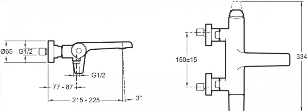 Смеситель для ванны, хром Jacob Delafon Avid E97369-CP