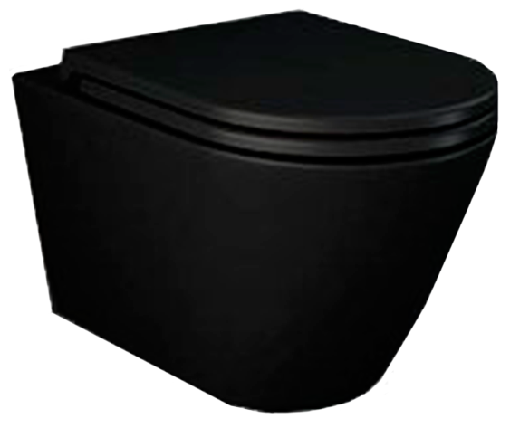Унитаз подвесной, черный Rak Ceramics Feeling RST23504A
