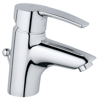 Смеситель для раковины с донным клапаном, размер S, хром Grohe Eurostyle 33552001