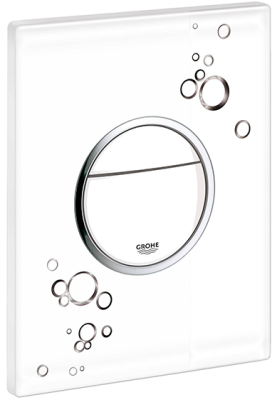Панель смыва с графическим принтом, белый/хром Grohe Nova Cosmopolitan 38847LI0