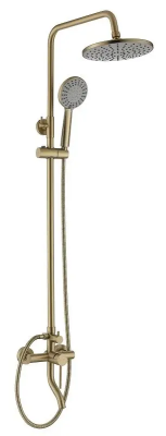 Душевая система со смесителем для ванны, золото VODA Vessel Gold VST3000G
