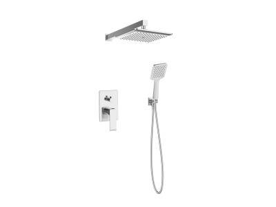 Душевая система со смесителем для душа, встраиваемая, хром ESKO Squared Chrome 6in1 SQ