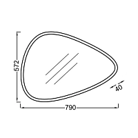 Зеркало 79, с подсветкой Jacob Delafon Nouvelle Vague EB3049-NF