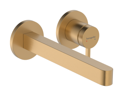 Смеситель для раковины, настенный, бронза Hansgrohe Finoris 76050140