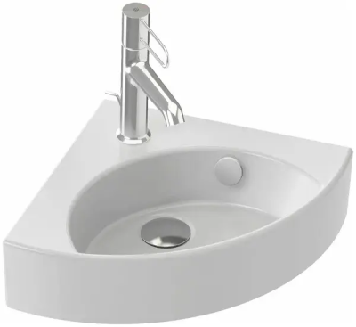 Раковина встраиваемая сверху, угловая, белая Jacob Delafon Odeon Rive Gauche EGP112-00