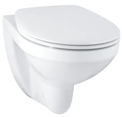 Унитаз подвесной, безободковый, с сиденьем без микролифта, белый Grohe Bau Ceramic 39497000