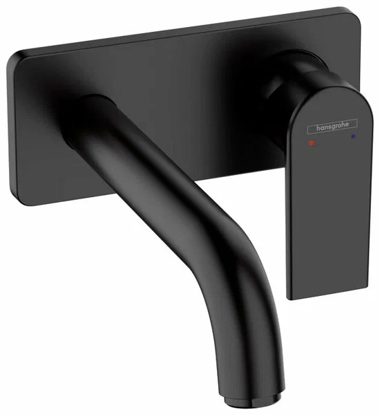 Смеситель для раковины, настенный, черный Hansgrohe Vernis Shape 71578670
