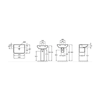 Раковина подвесная 60, белая Jacob Delafon Struktura EGD112-00
