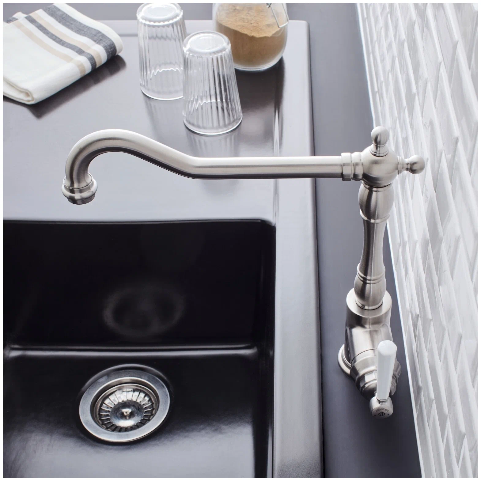 Смеситель для кухни, матовая сталь Jacob Delafon Cleo 1889 E24317-VS