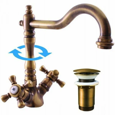 Смеситель для раковины, бронза Rav Slezak Morava MK321.5/8SM