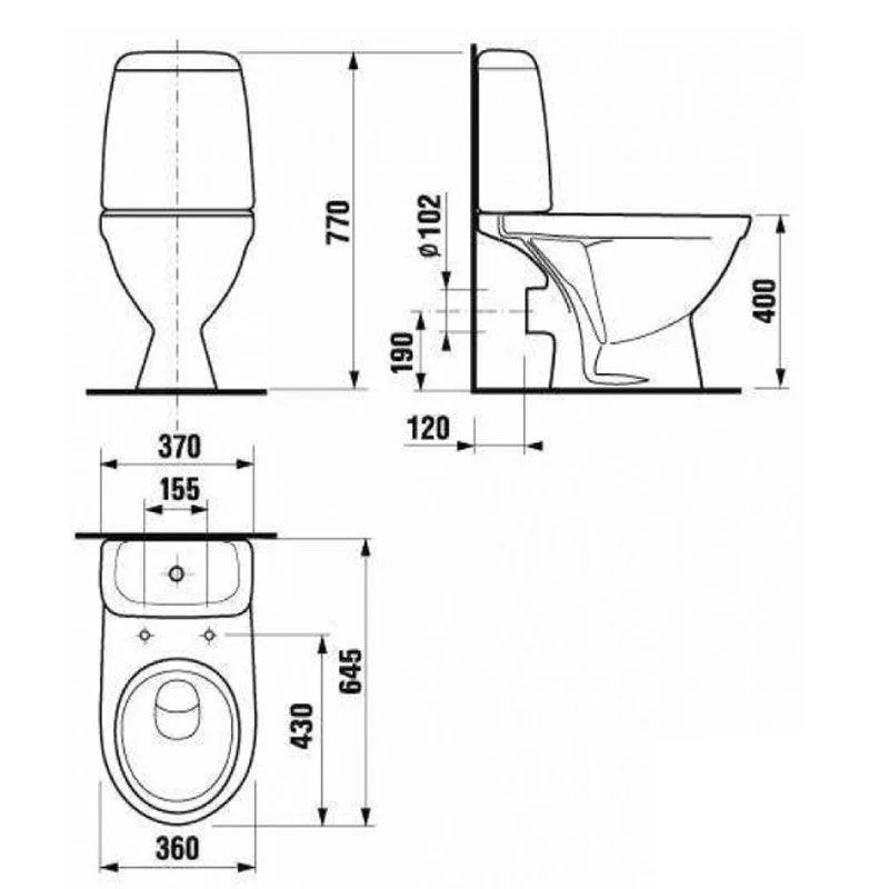 Унитаз напольный Jika Baltic 8242860002429