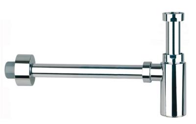 S-438 БУТЫЛОЧНЫЙ СИФОН ХРОМ АБС С ПАТРУБКОМ И ОТРАЖАТЕЛЕМ 11/4x40