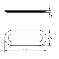 Мыльница, без держателя, прозрачный белый Grohe Selection 41036000
