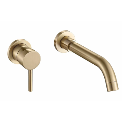 Смеситель для раковины, встраиваемый, на 2 отверстия, золото ESKO SM28 GLD