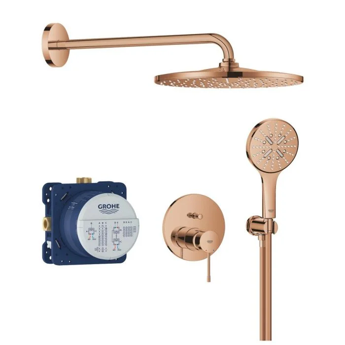 Душевая система встраиваемая, теплый закат глянцевый Grohe Essence 25287DA0