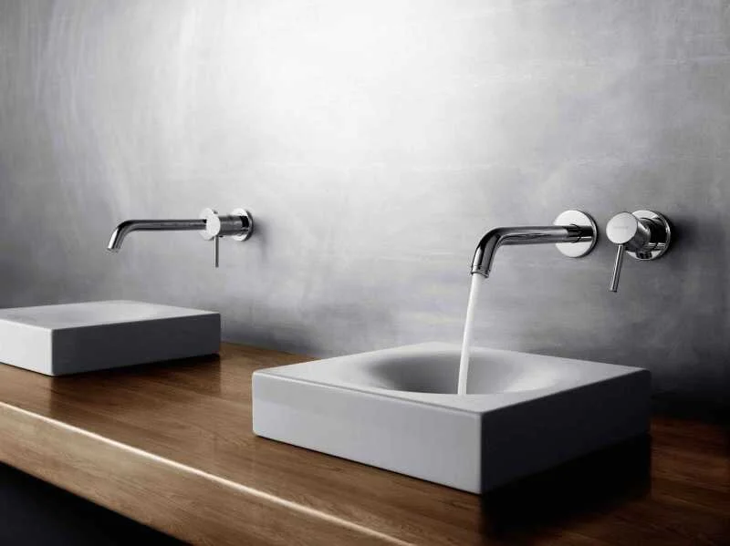 Смеситель для раковины, на 2 отверстия, хром Kludi Bozz 382450576