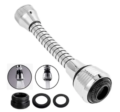 Насадка Колокол, 2 режима, нерж.сталь, шланг 145, с переходником VODA VNABALLSMH