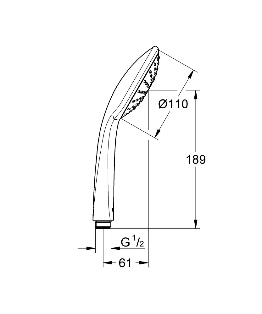 Ручной душ, хром Grohe Euphoria Mono 27265000