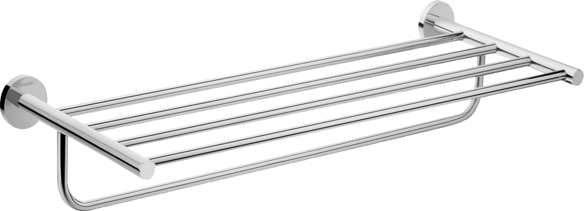 Полка для полотенец 600, с держателем, хром Hansgrohe Logis Universal 41720000
