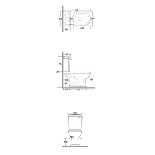 Унитаз напольный Rak Ceramics Washington WT11AWHA