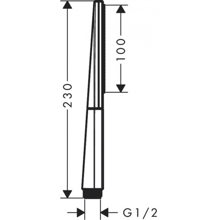 Ручной душ 100, черный Hansgrohe Rainfinity 26866670