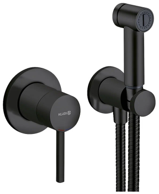 Гигиенический душ со смесителем, черный Kludi Bozz 389983976