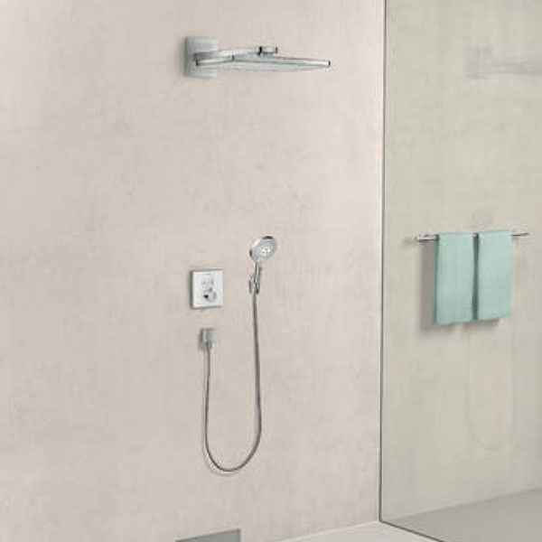 Термостат для душа, встраиваемый, хром//черный Hansgrohe ShowerSelect 15738600
