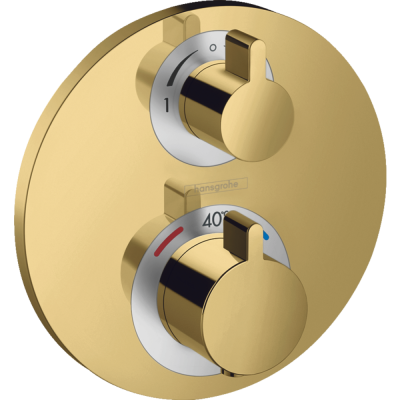 Термостат для душа, внешняя часть, золото Hansgrohe Ecostat S 15758990