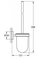 Туалетный ершик, комплект, черный Grohe Essentials 1024682430