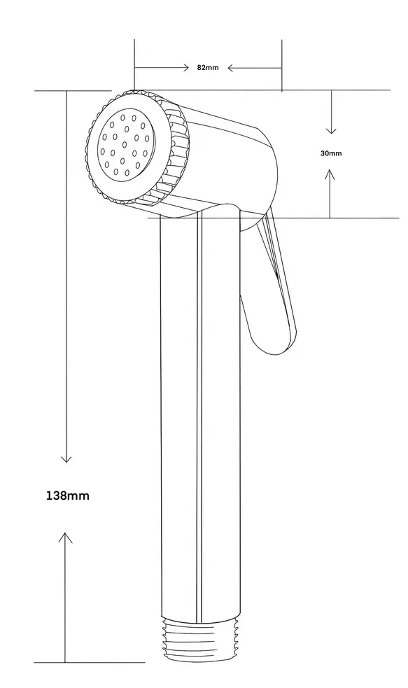 Гигиенический душ, хром VODA VSP001