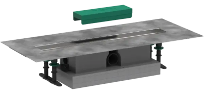 Трап линейный для пола 600, со скрытой монтажной частью Hansgrohe uBox Universal 56022180