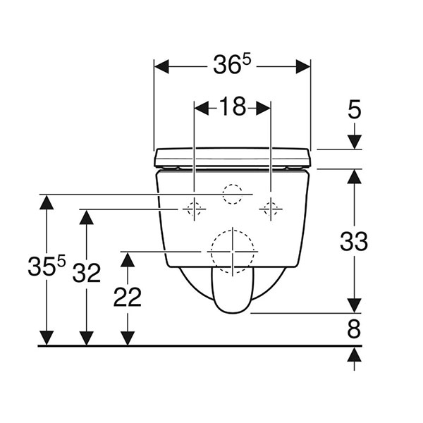 Унитаз подвесной с сиденьем Geberit Icon 500.814.00.1