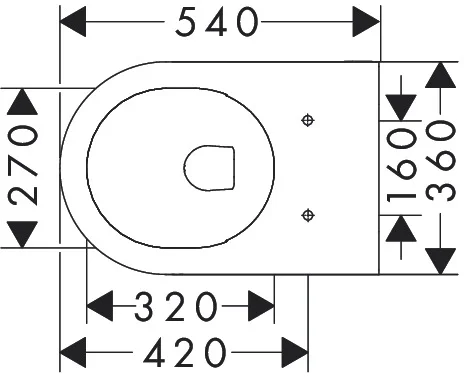 Унитаз подвесной, белый Hansgrohe EluPura S 60193450